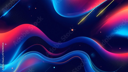 Back-to-School Organic Flow Pattern Graphic Design Background for Holiday Website Banners