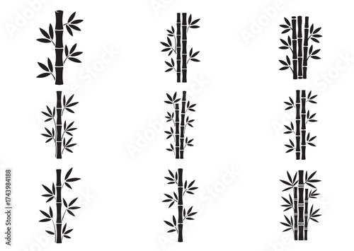 Bamboo Icon, Bamboo Solid Vector, Bamboo Design
