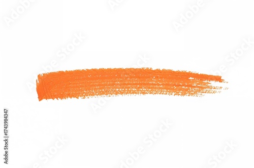 Single-line wax crayon mark...