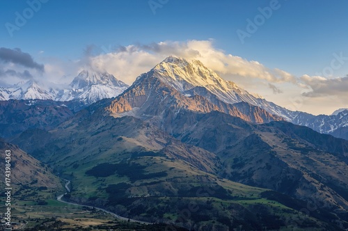 Snow-Capped Summit in a Rem...