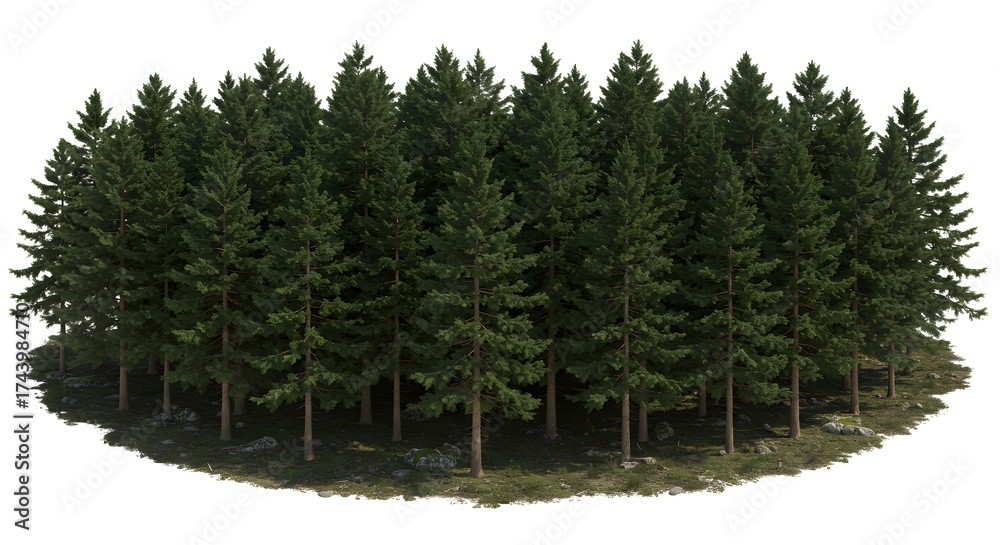 Fototapeta premium Forest circle image