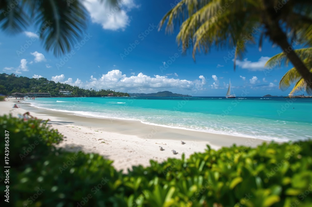 Fototapeta premium Beach holiday during the summer season