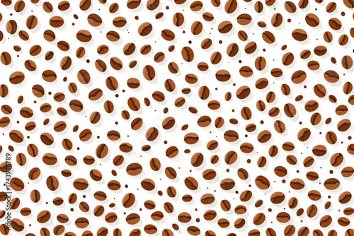 Invigorate your designs with this awesome coffee bean pattern, perfect for backgrounds and creative projects