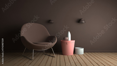 Minimalist elegance in warm tones: a modern retreat of texture, light, and quiet sophistication.