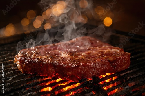 Close-up of a raw beef stea...