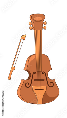 Double bass string music instrument