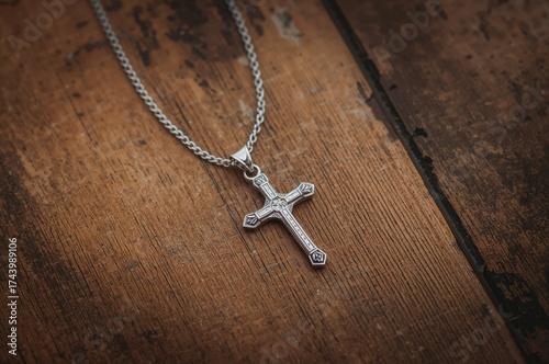 Necklace featuring a silver...
