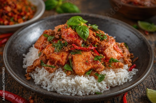 Minced pork and chili stir-...