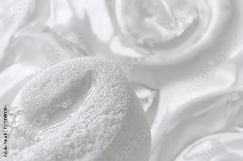 Detailed view of porous sur...