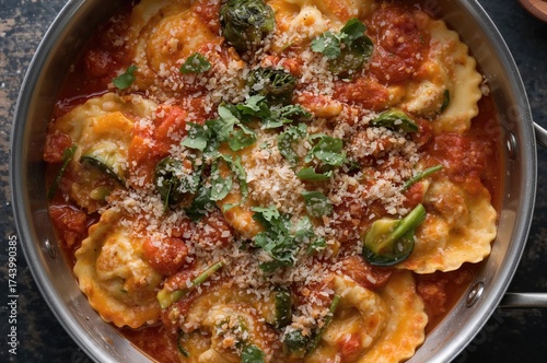Filled pasta pockets served...