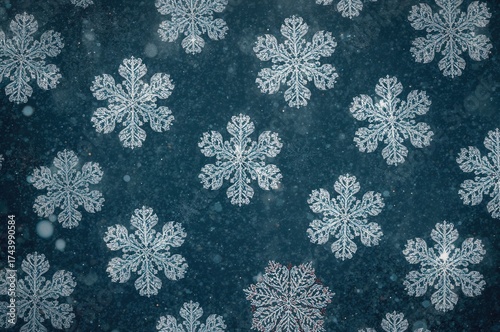 Abstract snowflake design f...