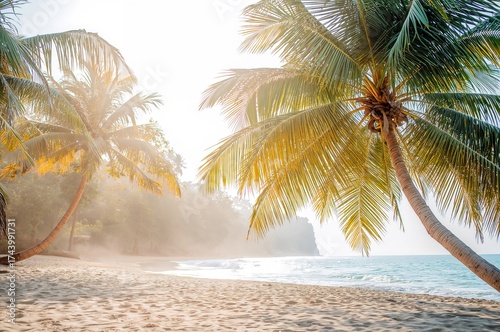Peaceful exotic shore