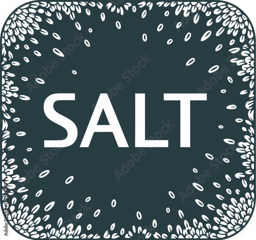 Salt shaker graphic design food ingredient seasoning illustration