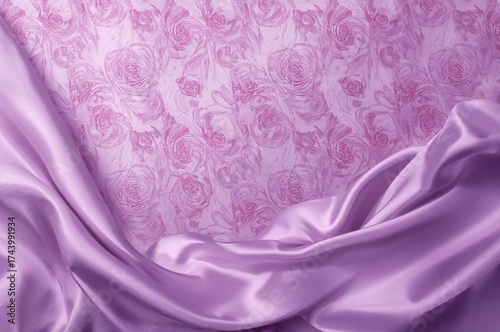 Soft and graceful lilac sil...