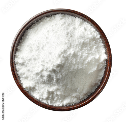 White Powder in Bowl from Above
