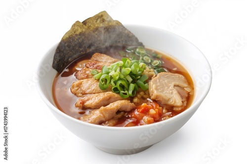 Chicken Shoyu Ramen served ...