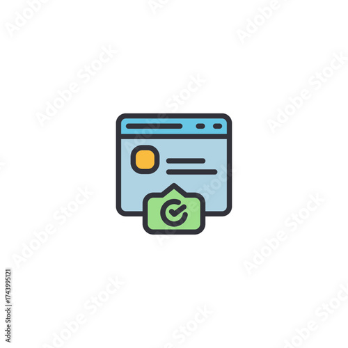 Briefcase and document icon showing business agreement, corporate partnership, and job contract.