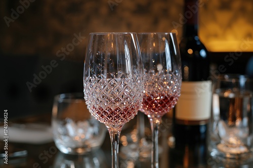 Glowing crystal shot glasse...