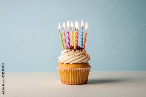 Delicious birthday cupcake ...