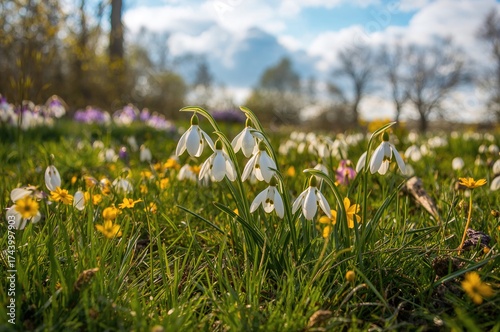 Spring Blooms of Snowdrop F...