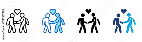 Client Relations icon Multi Style Vector Illustration