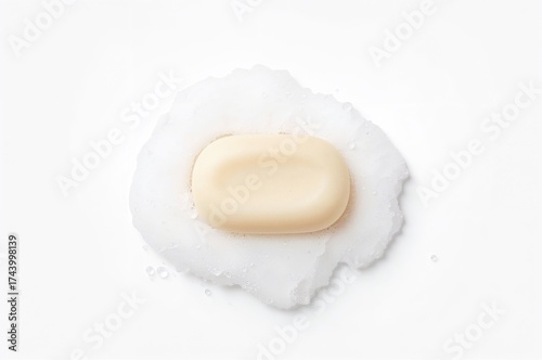 Top-down view of a soap bar...