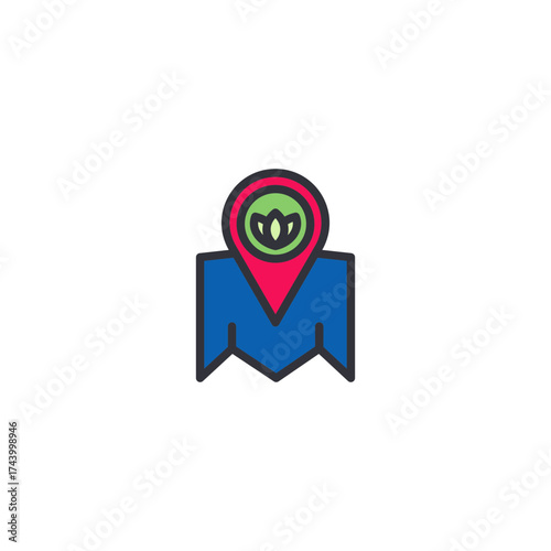 Award badge icon representing best spa service, quality certification, and professional excellence in wellness centers and salons.