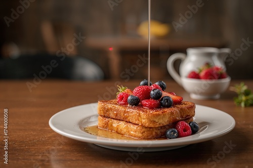 Close-up of crispy French t...