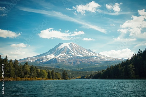 Breathtaking peak amidst se...