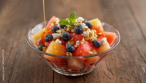 Refreshing summer salad wit...