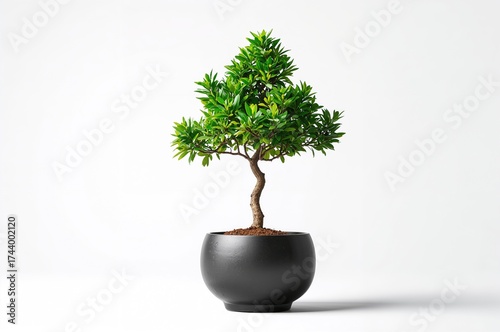 Tiny tree with lush green f...