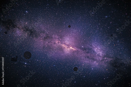 Infinite cosmic expanse wit...