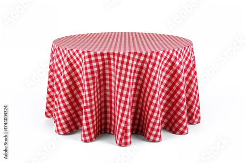 Dining table covered with a...