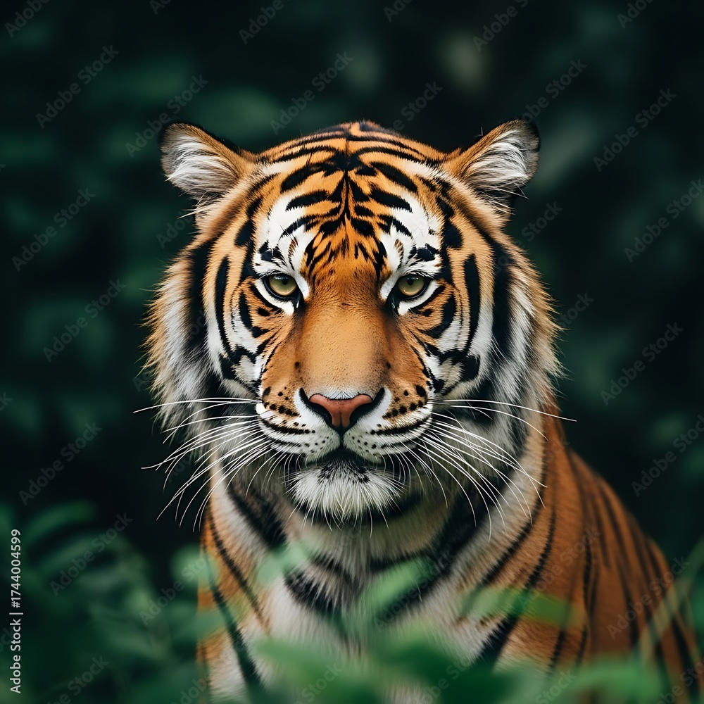 Obraz premium Majestic Tiger in the Wild.