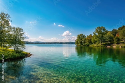 Warm Season by the Clear Lake