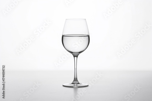 Transparent wine glass sitt...