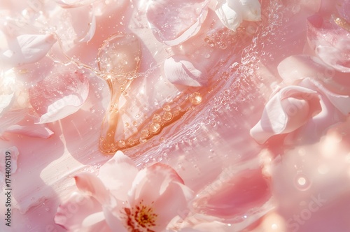Delicate floral water-based...