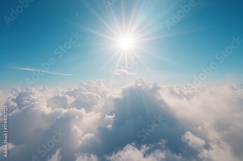 Rays of sunlight piercing t...