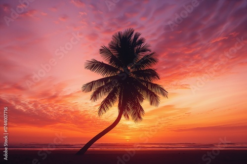 Abstract silhouette of a pa...