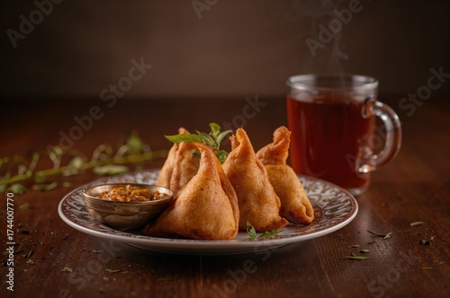 Savory baked treat paired w...