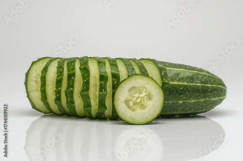 Fresh Cucumber Slices on a ...