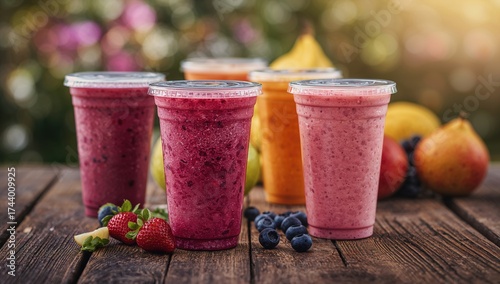 Tasty blended drinks served...