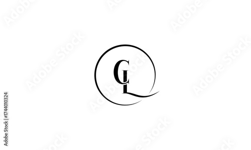 CL initial letters, monogram logo