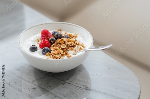 Delicious Granola Served Wi...