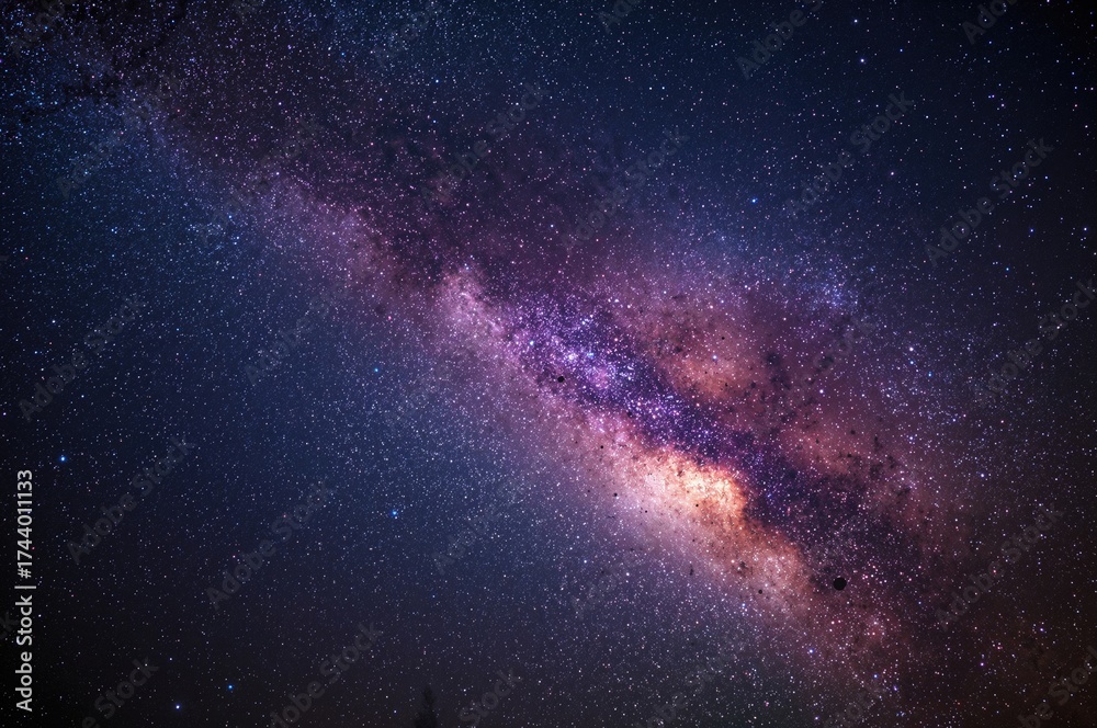 Fototapeta premium Celestial stars set against a mystical space backdrop