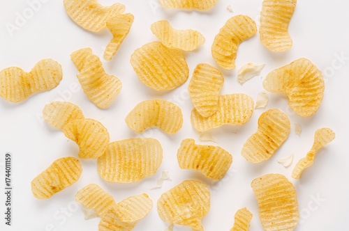 Delicious crinkled potato c...