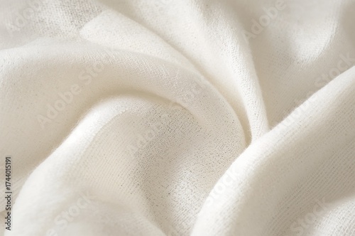White linen material with a...