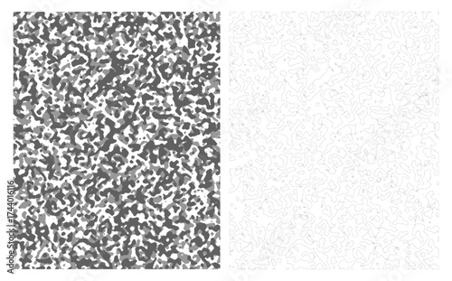pattern rough stone texture in gray and line drawing editable vector
