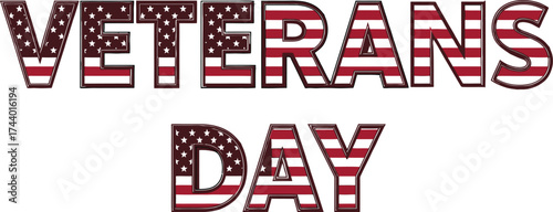 Veterans day patriotic american flag stars and stripes graphic