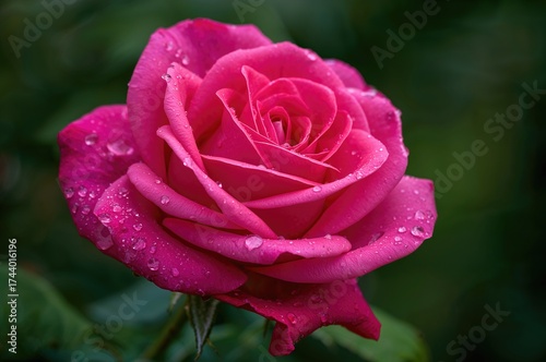 Close-up of a vibrant pink ...